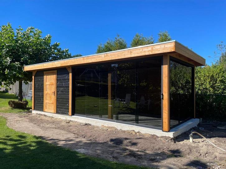 Easy Flex overkappingen, Topkwaliteit, standaard of maatwerk, Tuin en Terras, Tuinhuizen, 200 tot 400 cm, 2 ramen, 500 cm of meer