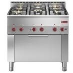 Gasfornuis 5 Branders En Elektrische Convectie-oven GN 1/1, Ophalen of Verzenden, Nieuw in verpakking