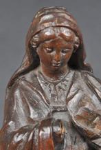 sculptuur, Mary - 20 cm - Hout, Antiek en Kunst