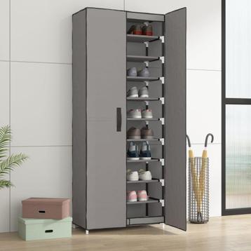 vidaXL Schoenenkast 60x30x166 cm stof grijs beschikbaar voor biedingen