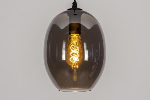 Rietveld Hanglampen - Zwart, Grijs - Glas, Metaal, Huis en Inrichting, Lampen | Hanglampen, Verzenden