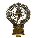 Beeld Shiva Nataraj XXL Dubbele Ring - Brons/Messing, Verzamelen, Beelden en Beeldjes, Ophalen of Verzenden, Nieuw