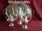 Wiskemann - Koffieservies (4) - empire - Verzilverd, Antiek en Kunst