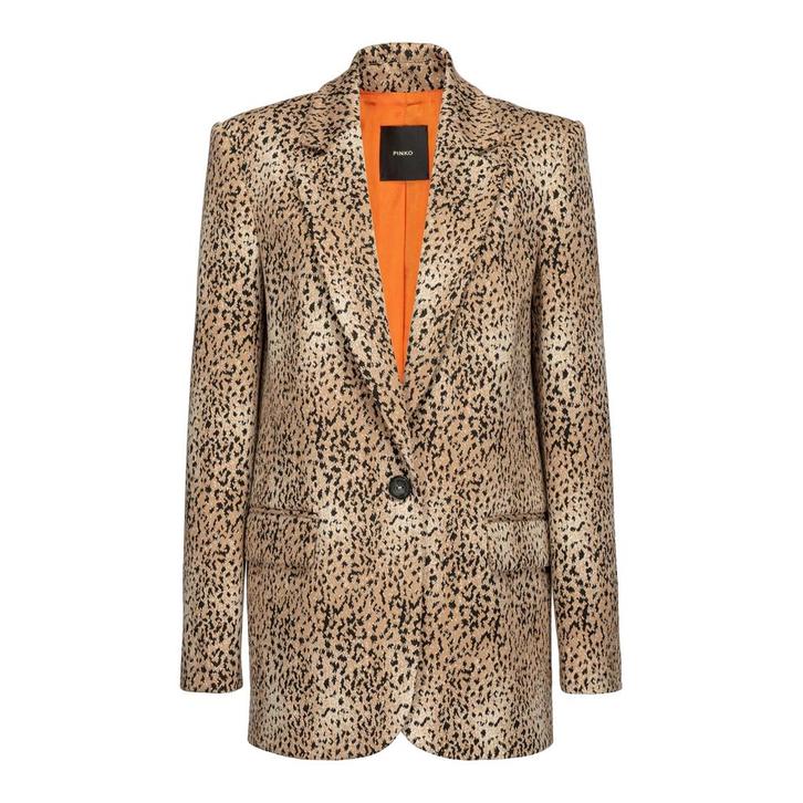 Pinko • bruin zwarte blazer Erminia • 32 (IT38), Kleding | Dames, Truien en Vesten, Bruin, Nieuw, Maat 34 (XS) of kleiner, Verzenden