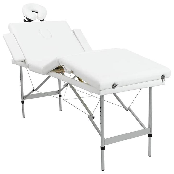 vidaXL Massagetafel inklapbaar met aluminium frame (vier, Sport en Fitness, Massageproducten, Nieuw, Verzenden