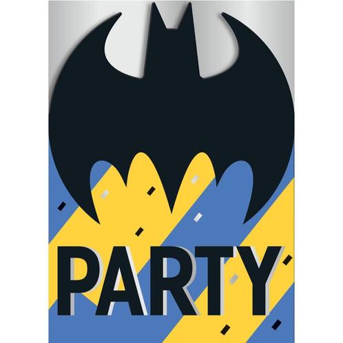 Batman Uitnodigingen 14cm 8st, Hobby en Vrije tijd, Feestartikelen, Nieuw, Verzenden