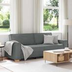 vidaXL 3-zitsbank Donkergrijs 180 cm Stof, Huis en Inrichting, Banken | Bankstellen, Verzenden, Nieuw, Driepersoons, Stof