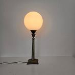 Tafellamp - Brons, Glas - Art Deco tafellamp, Antiek en Kunst, Curiosa en Brocante