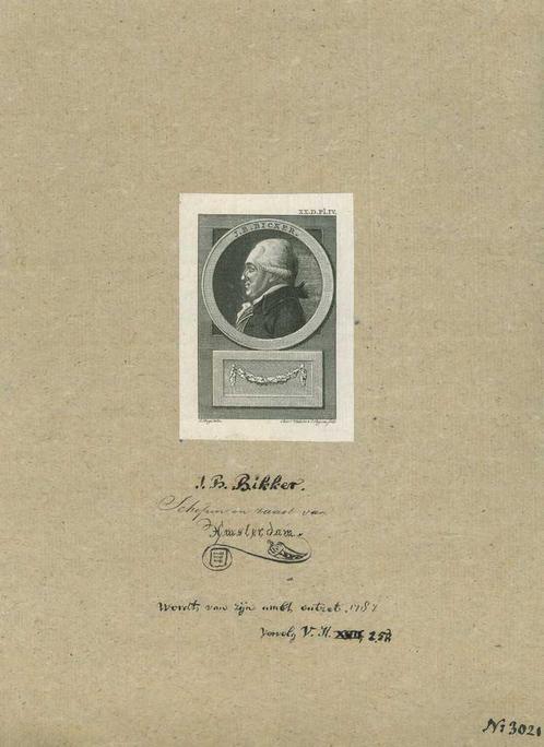 Portrait of Jan Bernd Bicker, Antiek en Kunst, Kunst | Etsen en Gravures
