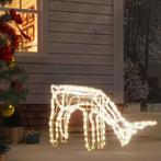 vidaXL Kerstfiguur rendier warmwit 73x31x45 cm, Diversen, Kerst, Verzenden, Nieuw