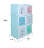 Kindergarderobe 6 planken 74x37x110 cm – organizer opbergkas, Huis en Inrichting, Kasten | Kledingkasten, Verzenden, Nieuw