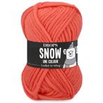 DROPS Snow Uni Colour - 111 koraal - Wol Garen, Ophalen of Verzenden, Nieuw