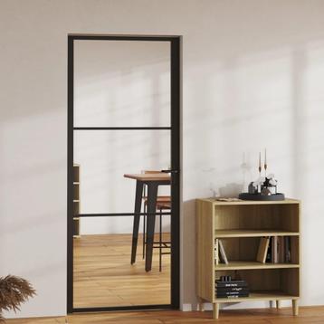 Binnendeur | 83x201,5cm | Helder ESG-Glas | Aluminium |