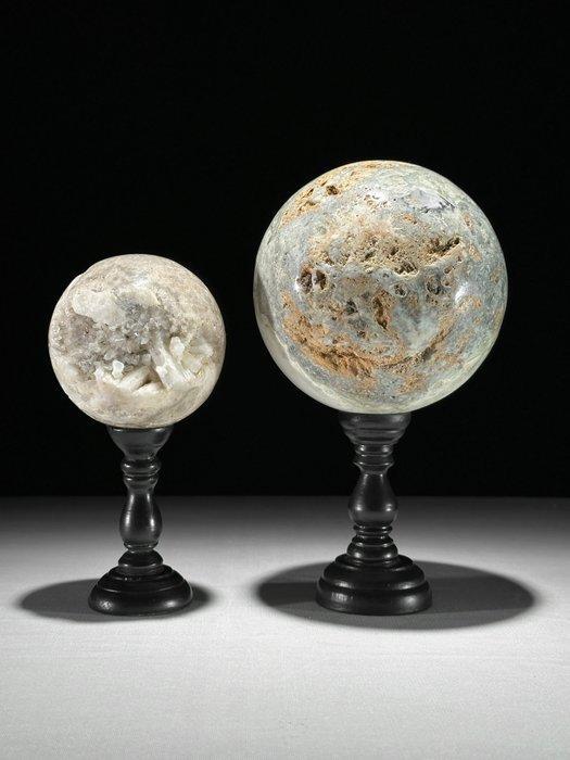 Geen minimumprijs - Een prachtig paar onyx en kwarts, Antiek en Kunst, Kunst | Designobjecten