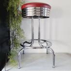 Bel Air Barkruk, USA, 1950 - Kruk - Leder, Chroom - Vintage