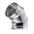 Bocht 60 graden 125 mm, Doe-het-zelf en Verbouw, Ventilatie en Afzuiging, Verzenden, Nieuw