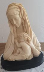 A. Santini - Buste, Vierge à lenfant - 18 cm - Albast