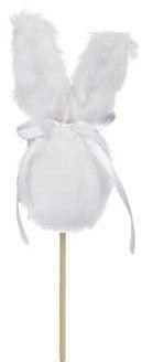 Bijsteker Konijn fabric Wit 12 cm +50 cm stok pak 8 stuks, Huis en Inrichting, Ophalen of Verzenden, Nieuw