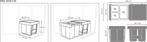 Brabantia Sort & Go Inbouw Prullenbak - 10 + 10 + 20 liter -, Huis en Inrichting, Verzenden, Zo goed als nieuw