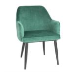Lia Velvet Stoelen Donkergroen – Set van 2 Luxe Fluweel S., Verzenden, Nieuw in verpakking
