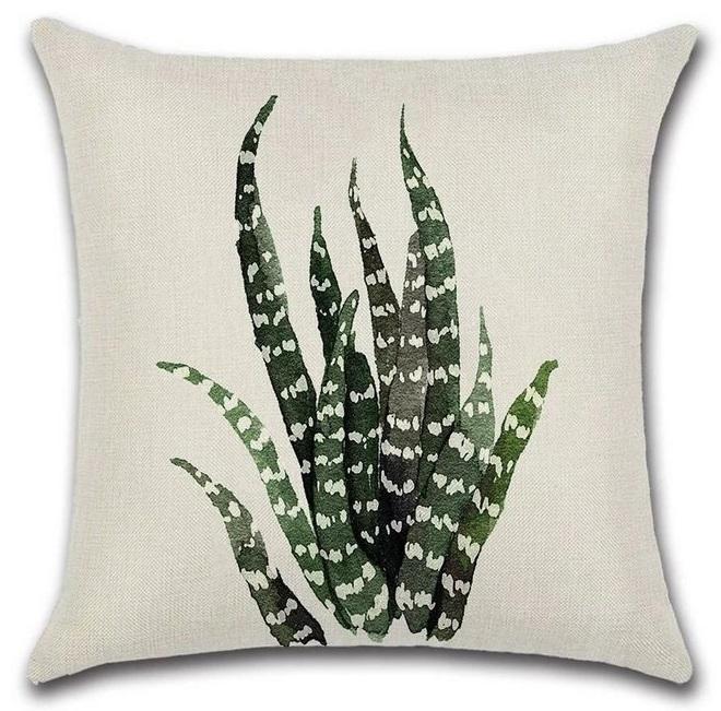 Aloë plant DD design | kussenhoes, Huis en Inrichting, Woonaccessoires | Kussens, Verzenden