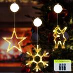 Kerstverlichting Raam Kerstman + Sneeuwvlok + Kerstster -, Diversen, Kerst, Verzenden, Nieuw