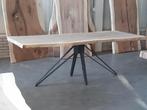 eiken boomstam tafeltop boomstamtafel boomstam eettafel, Ophalen, Nieuw, Industriel uniek op maat gemaakt eikenhouten robuuste tafels