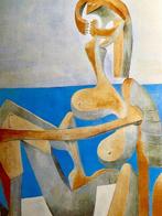 Pablo Picasso (after) - Bagnante seduta in riva al mare, Antiek en Kunst, Kunst | Tekeningen en Foto's
