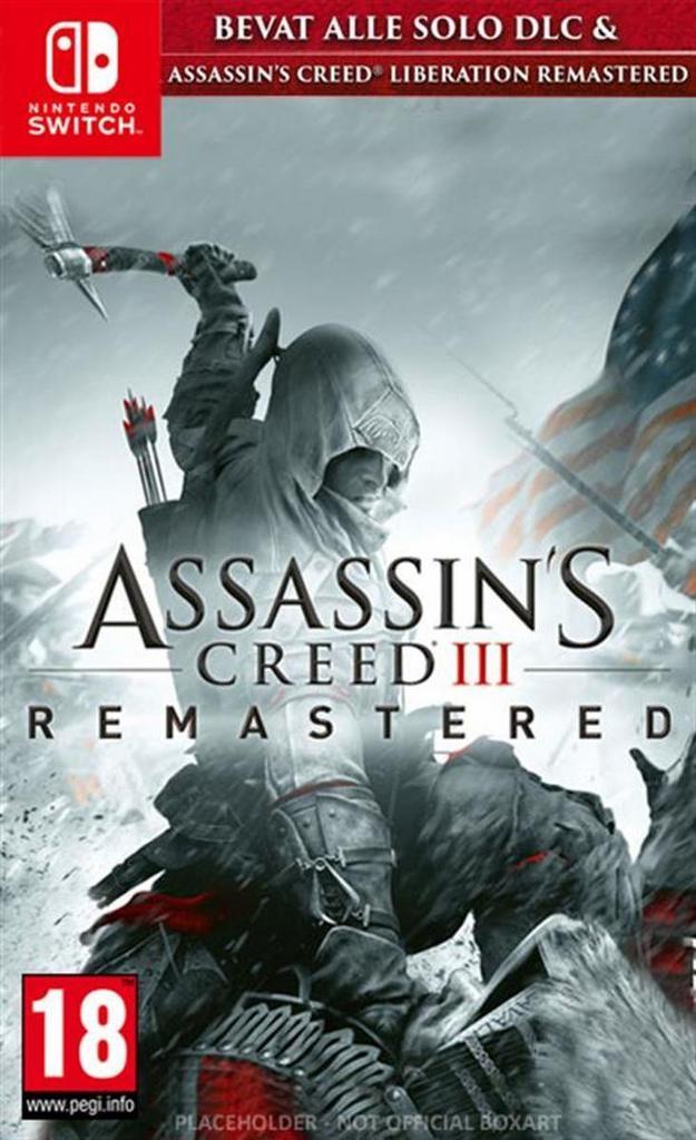 Assassins Creed III Remastered Switch Morgen in huis!, Spelcomputers en Games, Games | Nintendo Switch, 1 speler, Zo goed als nieuw