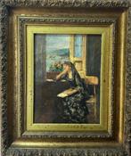 Italiaanse school (XX) - Ritratto di donna alla finestra
