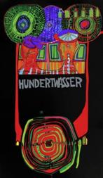 Kunstdruk Friedensreich Hundertwasser - Welttournee 49x83cm, Verzenden, Nieuw