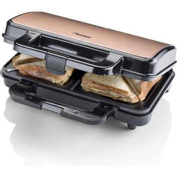 Tosti ijzer - sandwichmaker - dubbel - voor 2 tostis - 900 beschikbaar voor biedingen