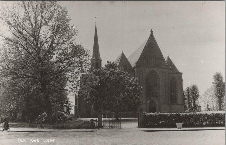 LOSSER - R.K. Kerk, Verzamelen, Ansichtkaarten | Nederland, Verzenden