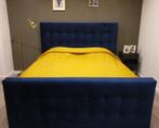 Boxspring Sofia Velvet Blue - 160 x 210, Nieuw