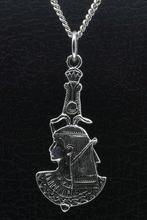 Zilveren Nefertem - Godin van parfum ketting hanger, Verzenden, Nieuw