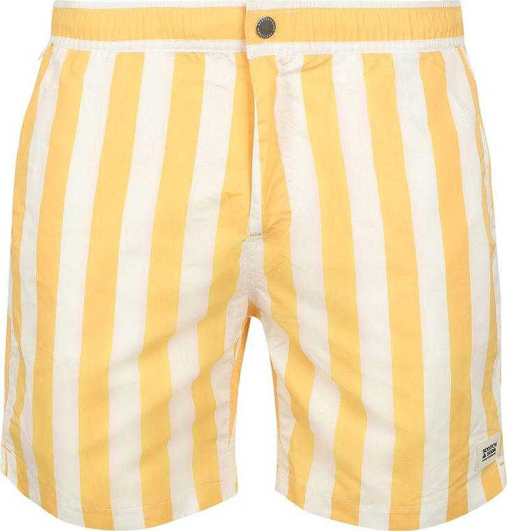 Scotch & Soda Zwembroek Strepen Geel maat XL Heren, Kleding | Heren, Broeken en Pantalons, Geel, Nieuw, Maat 56/58 (XL), Verzenden