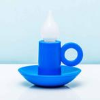 Oplaadbaar kandelaar lampje - Blauw, Huis en Inrichting, Verzenden, Nieuw