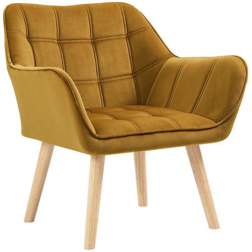 TRUUSK Oorfauteuil Enkele Stoel Relaxfauteuil Met Fluweel, S, Huis en Inrichting, Stoelen, Nieuw, Verzenden