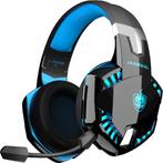 PHOINIKAS G2000 BT - Gaming Headset - Microfoon - Zwart/Blau, Huis en Inrichting, Zo goed als nieuw, Verzenden