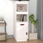 vidaXL buffetkast 34x40x108,5 cm massief grenenhout wit, Huis en Inrichting, Kasten | Buffetkasten, Minder dan 50 cm, Verzenden
