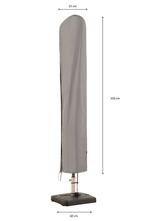 Zweefparasol covers 250x60 cm grijs - Madison, Tuin en Terras, Tuinmeubel-accessoires, Nieuw, Verzenden