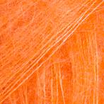 DROPS Kid-Silk Uni Colour - 49 elektrisch oranje - Mohair, Ophalen of Verzenden, Nieuw