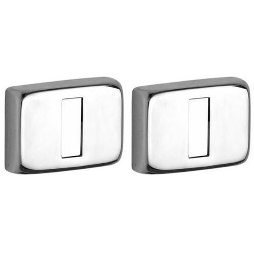 Set van twee sleutelplaatjes Mini glans chroom, Doe-het-zelf en Verbouw, Hang- en Sluitwerk, Verzenden