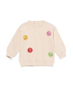 HEMA Babysweater patches glitter ecru van €14 voor €9.8 sale, Kinderen en Baby's, Verzenden, Nieuw