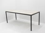 Kantine- vergadertafel - 180x80cm (bxd) - eiken wit - 4-poot, Huis en Inrichting, Tafels | Eettafels, Ophalen of Verzenden, Gebruikt