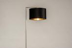 Rietveld Vloerlampen - Zwart, Staalgrijs, Goud - Staal, Stof, Huis en Inrichting, Lampen | Vloerlampen, Verzenden, Nieuw