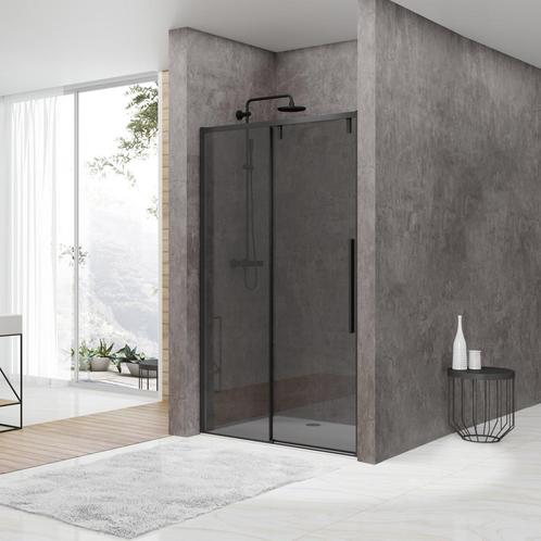 Nisdeur Van Rijn ST06 Schuifdeur Met Vaste Wand Rookglas, Doe-het-zelf en Verbouw, Sanitair, Douche, Nieuw, Ophalen of Verzenden