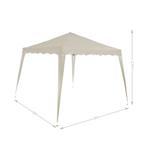 Vouwbare Party-tent Capri 3x3m Beige (3x3 meter), Verzenden, Nieuw