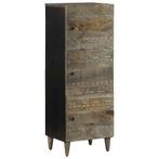 vidaXL buffetkast 40x33x110 cm massief mangohout, Huis en Inrichting, Kasten | Buffetkasten, Verzenden, Nieuw, Grenenhout