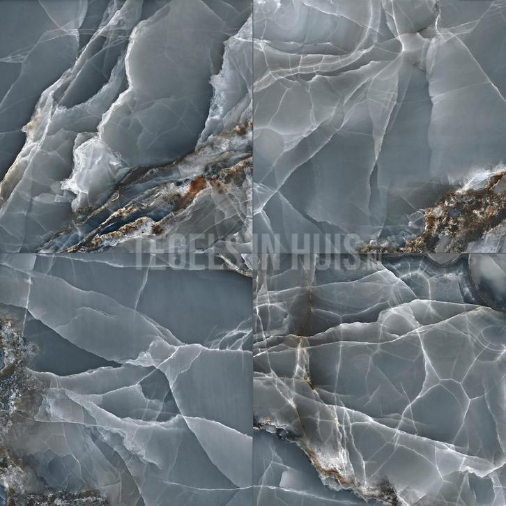 Vloertegel wandtegel onix marmer blauw gepolijst 120x120, Doe-het-zelf en Verbouw, Tegels, Vloertegels, Nieuw, 10 m² of meer, Keramiek